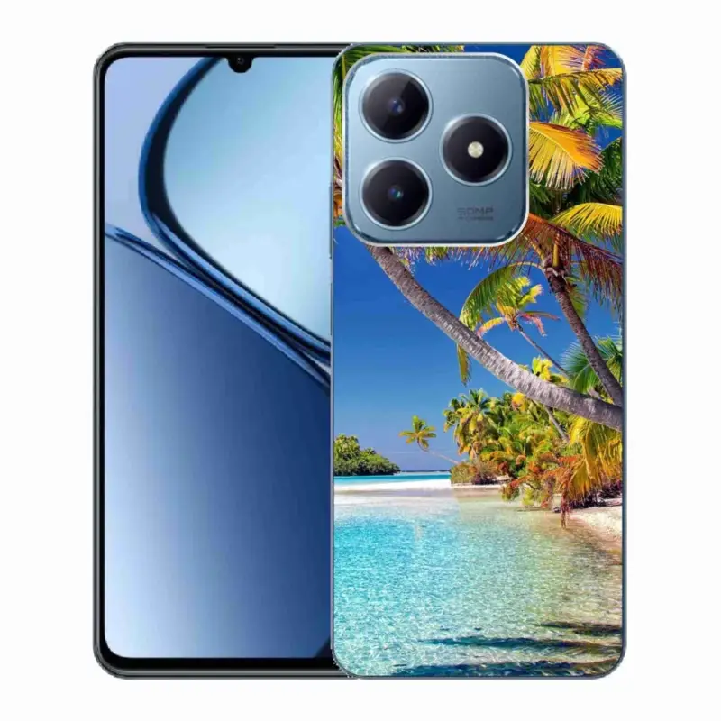 Gelový obal mmCase na Realme C63 - mořská pláž Levný