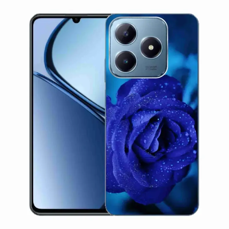 Koupit Online Gelový obal mmCase na Realme C63 - modrá růže