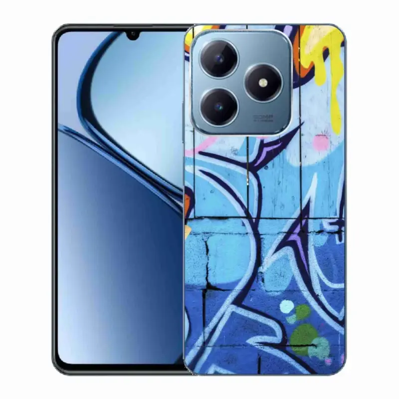 Gelový kryt mmCase na Realme C63 - graffiti Nová Kolekce