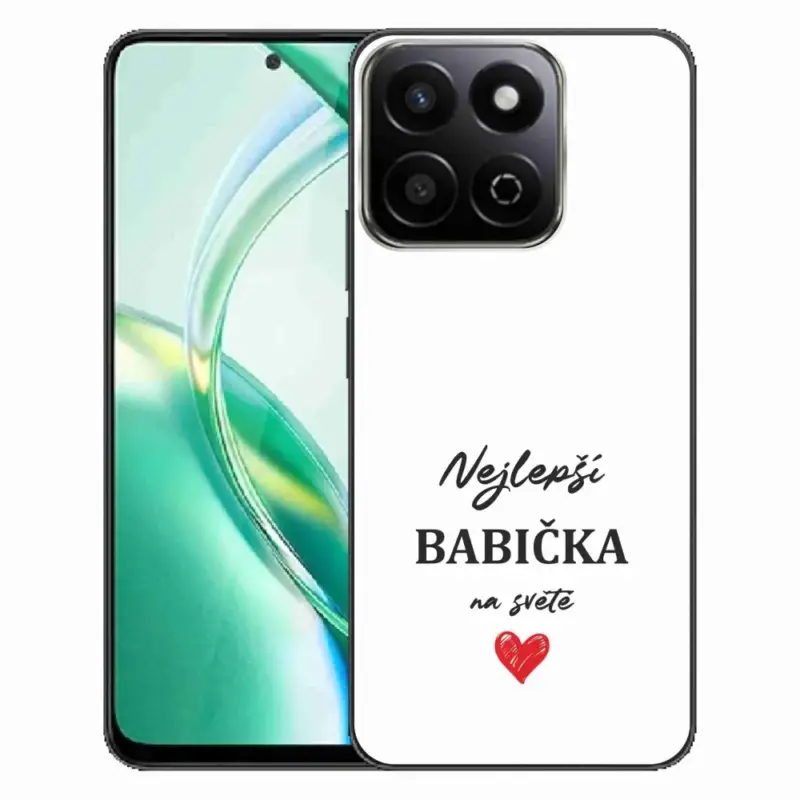 Gelový kryt mmCase na Honor 200 Smart 5G - nejlepší babička 1 bílé pozadí Nejlepší Volba