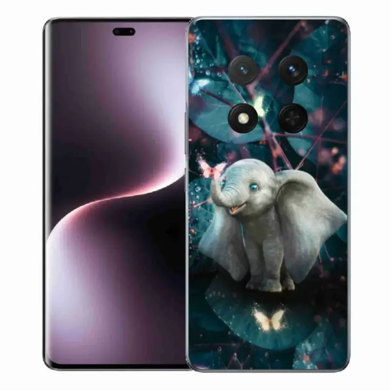 Rychlé Dodání Gelový kryt mmCase na Honor Magic 7 Lite 5G - roztomilý slon