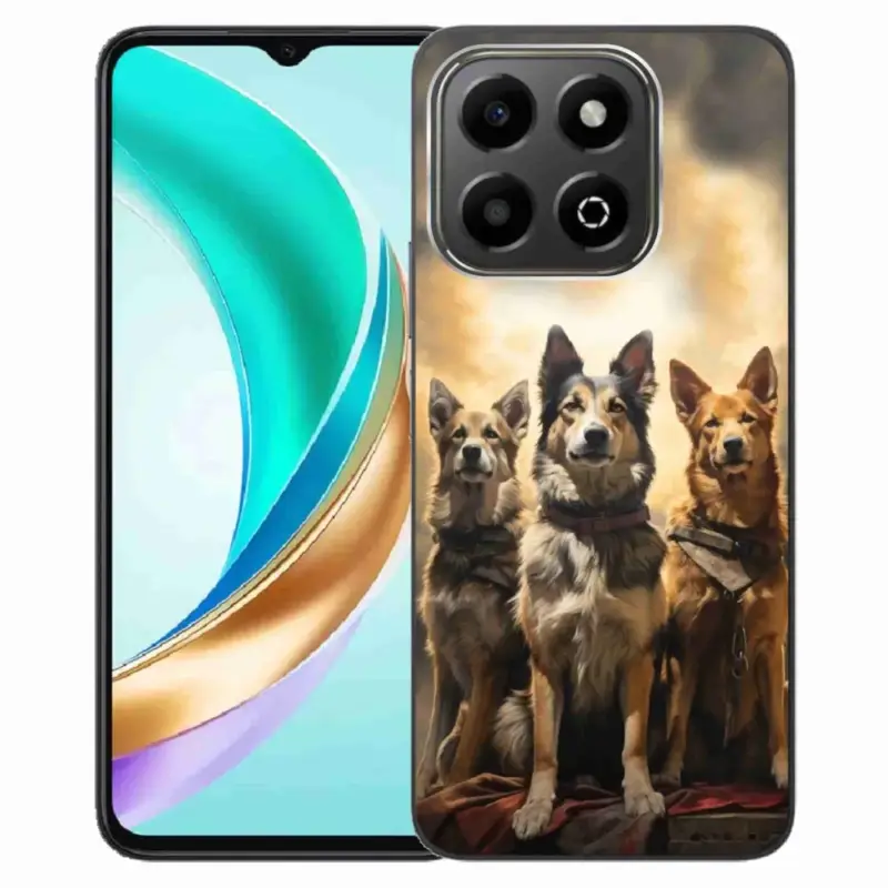 Gelový kryt mmCase na Honor X6b - tři psi Levný