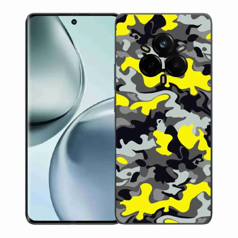 Gelový kryt mmCase na Realme 14 Pro+ 5G - maskáčový vzor 6 Autentický