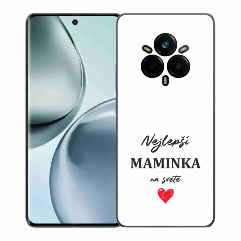 Gelový kryt mmCase na Realme 14 Pro+ 5G - nejlepší maminka 1 bílé pozadí Výprodej