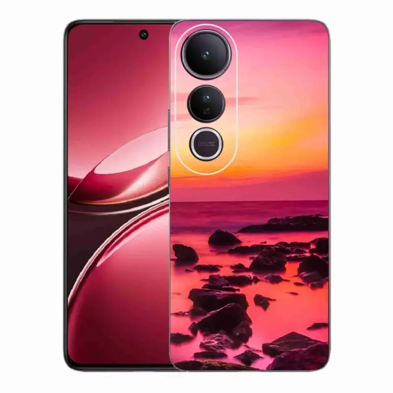 Značkový Gelový kryt mmCase na Vivo V50 Lite 4G/5G - moře a záře