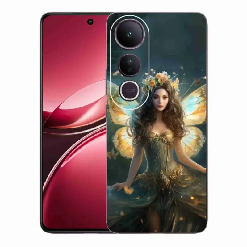 Gelový kryt mmCase na Vivo V50 Lite 4G/5G - motýlí žena Značkový