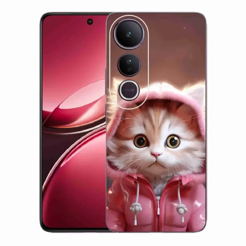 Vrácení Zdarma Gelový kryt mmCase na Vivo V50 Lite 4G/5G - roztomilé kotě 3