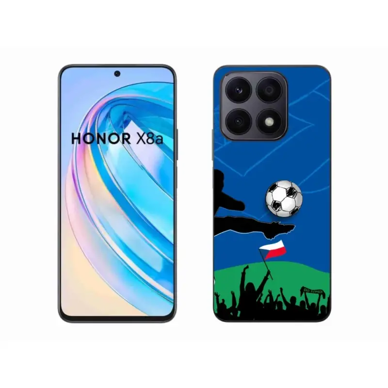Gelový kryt mmCase na Honor X8a - fanoušci fotbalu Omezená Nabídka