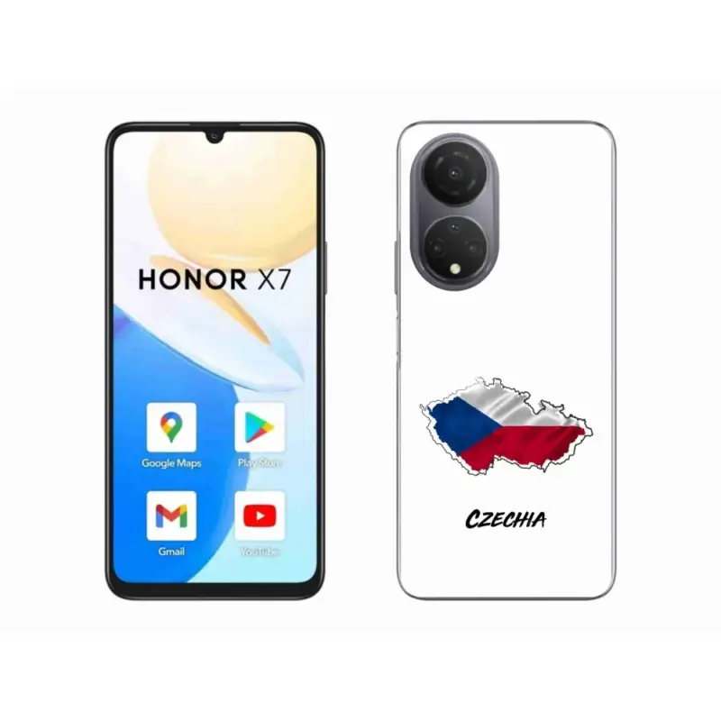 Časově Omezené Gelový kryt mmCase na Honor X7 - Czechia bílé pozadí