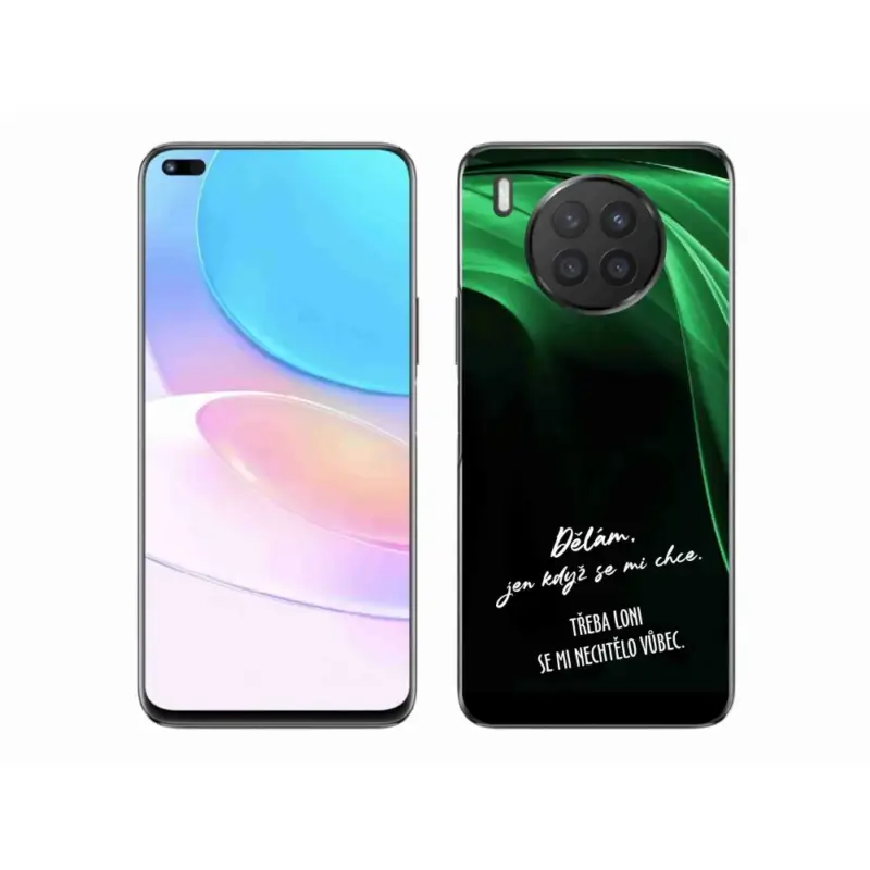 Expresní Doručení Gelový kryt mmCase na Honor 50 Lite - vtipný text 12 černé pozadí