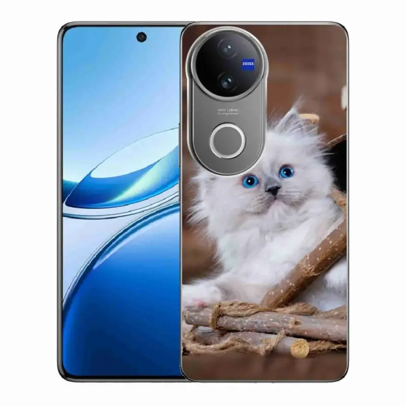 Nízká Cena Gelový kryt mmCase na Vivo V50 5G - bílé kotě