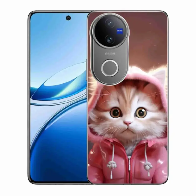 Gelový kryt mmCase na Vivo V50 5G - roztomilé kotě 3 Tovární Cena