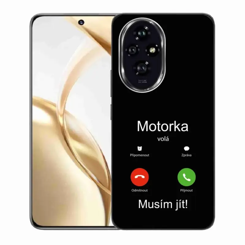 Výhodná Nabídka Gelový kryt mmCase na Honor 200 5G - motorka volá černé pozadí