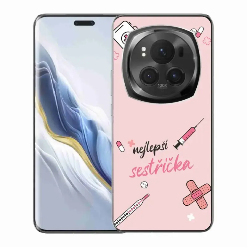 Cenový Hit Gelový kryt mmCase na Honor Magic 6 Pro 5G - nejlepší sestřička růžové pozadí