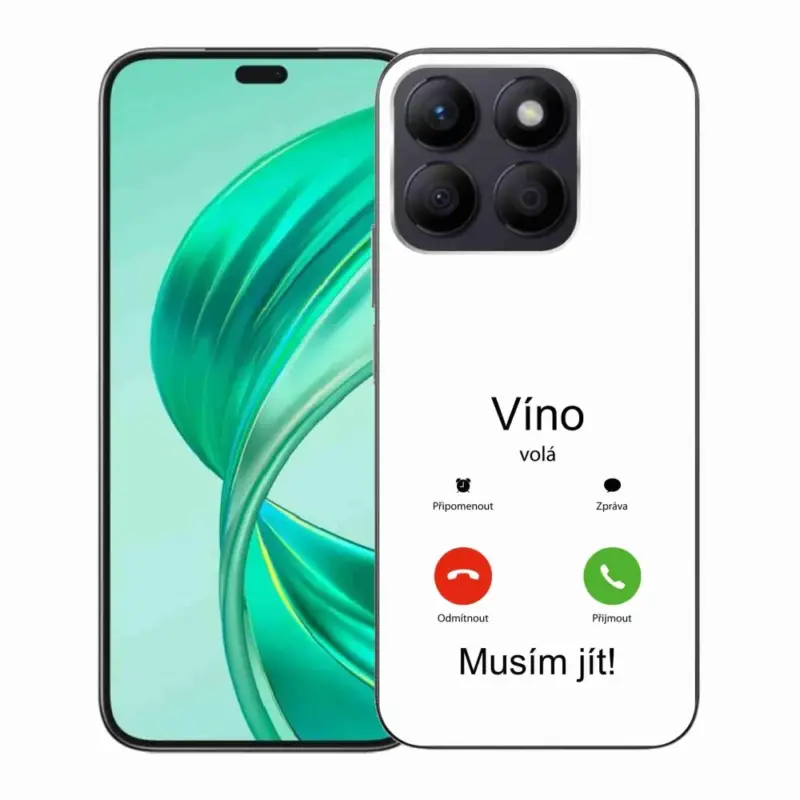 Gelový kryt mmCase na Honor X8b - víno volá bílé pozadí Originální