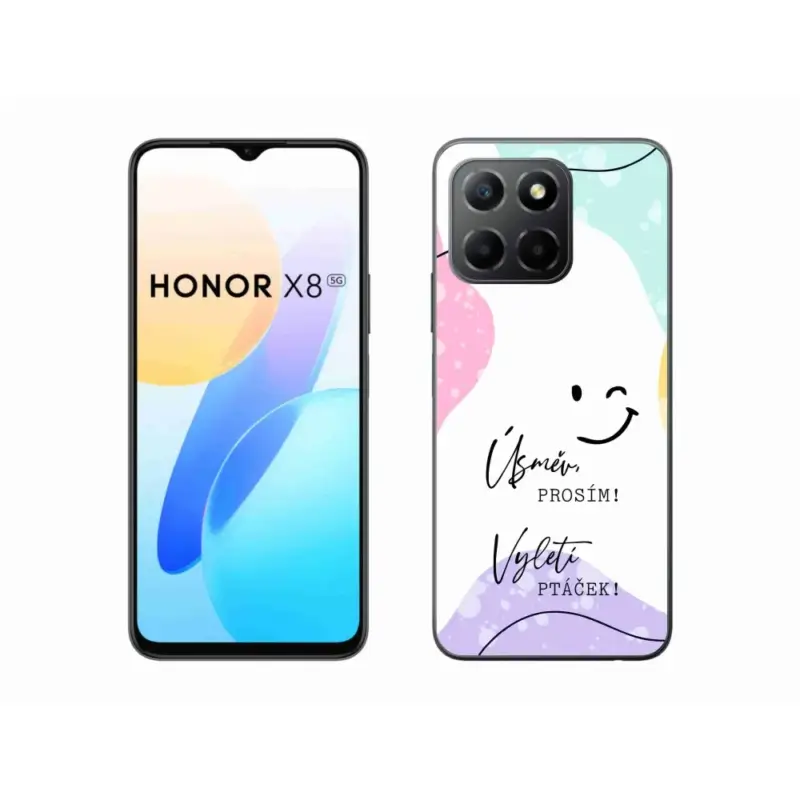 Akční Cena Gelový kryt mmCase na Honor X8 5G/Honor 70 Lite 5G - vtipný text 4 bílé pozadí