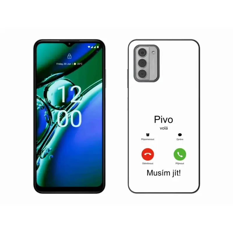 Oblíbený Gelový kryt mmCase na Nokia G42 - pivo volá bílé pozadí