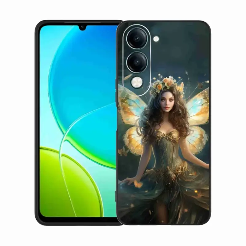 Gelový kryt mmCase na Vivo Y29s 5G - motýlí žena Must-Have