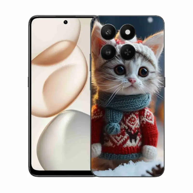 Gelový kryt mmCase na Honor 400 Smart 5G/4G/Honor X7d - kotě ve svetru Kup Teď