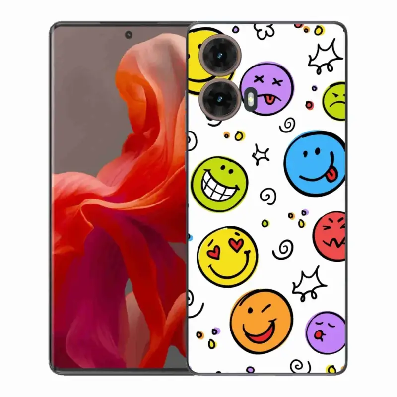 Must-Have Gelový kryt mmCase na Motorola Moto G85 5G - smajlíci