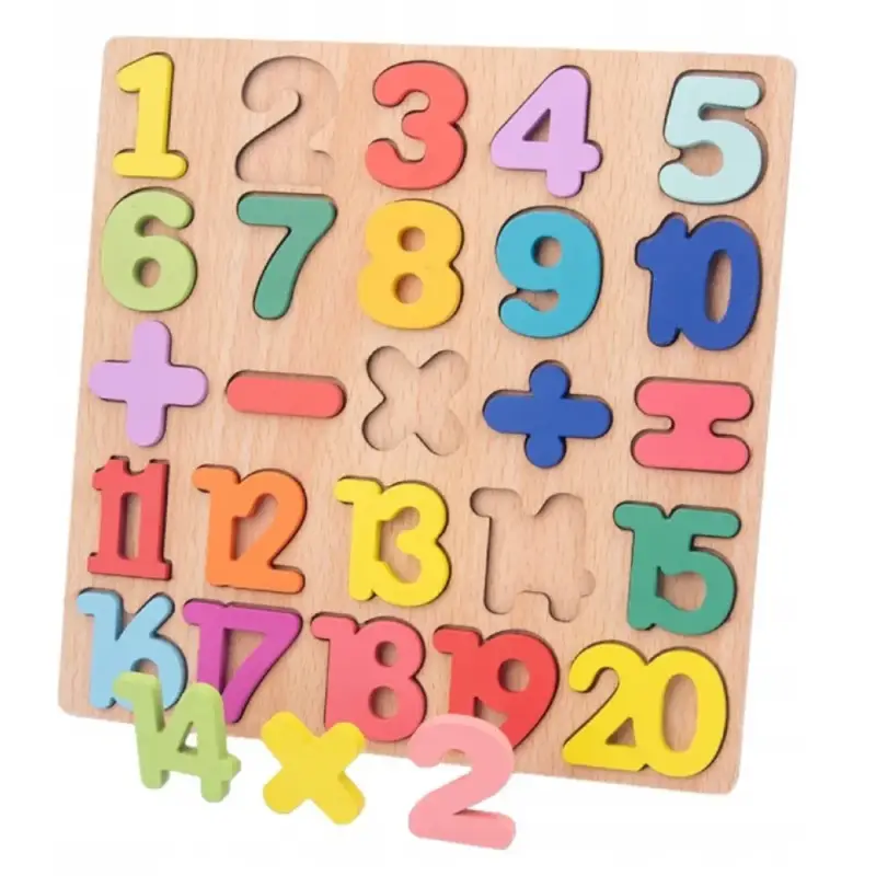 Dřevěné puzzle pro děti - číslice Omezená Nabídka