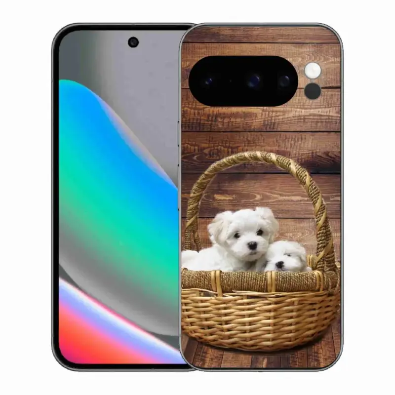 Gelový kryt mmCase na Google Pixel 10 Pro - štěňátka Pouze Dnes