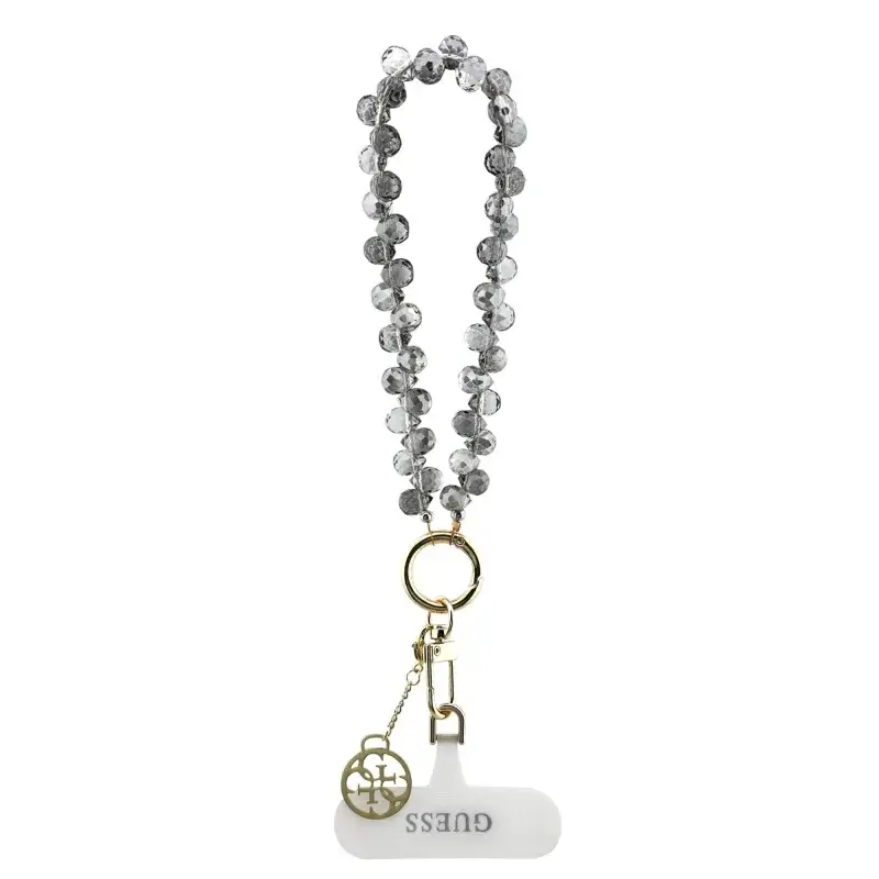 Guess Univerzální Popruh na Ruku Crystals 4G Charm Black Novinka
