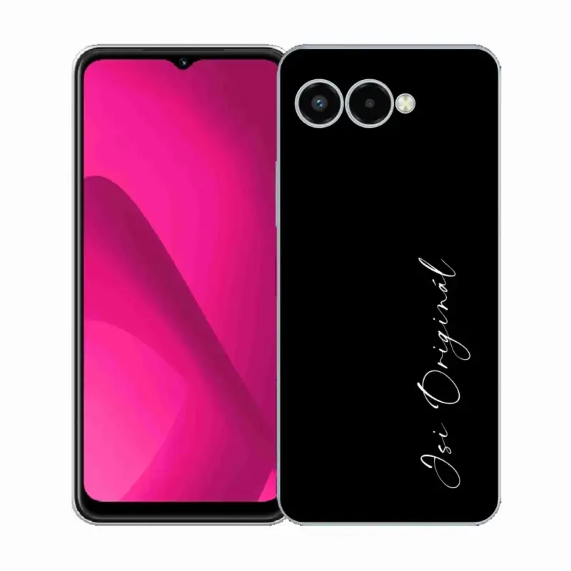 Gelový kryt mmCase na T-Mobile T Phone 3 - jsi originál černé pozadí Nejlepší Cena