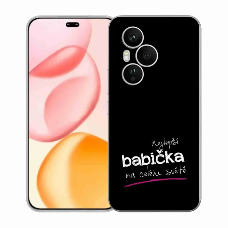 Gelový kryt mmCase na Honor 400 Pro - nejlepší babička 4 černé pozadí Rychlé Dodání