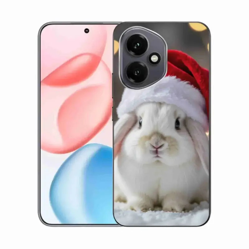Gelový kryt mmCase na Honor 400 - vánoční králík Levný