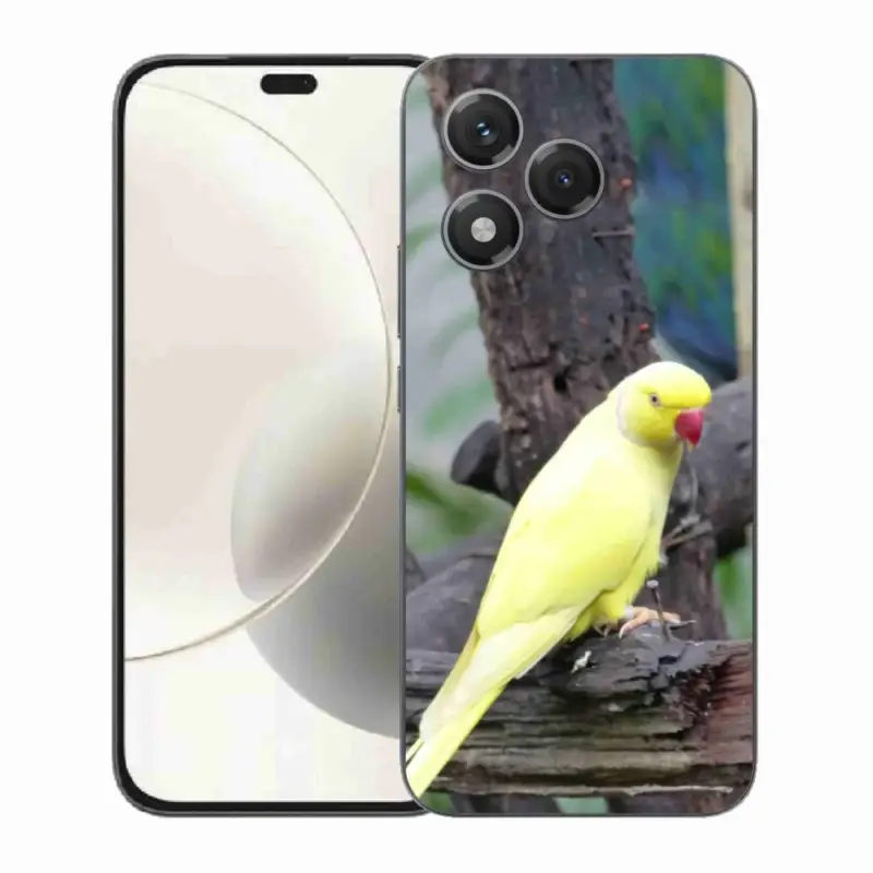 Gelový kryt mmCase na Honor 400 Lite - papoušek alexandr žlutý Cenový Hit