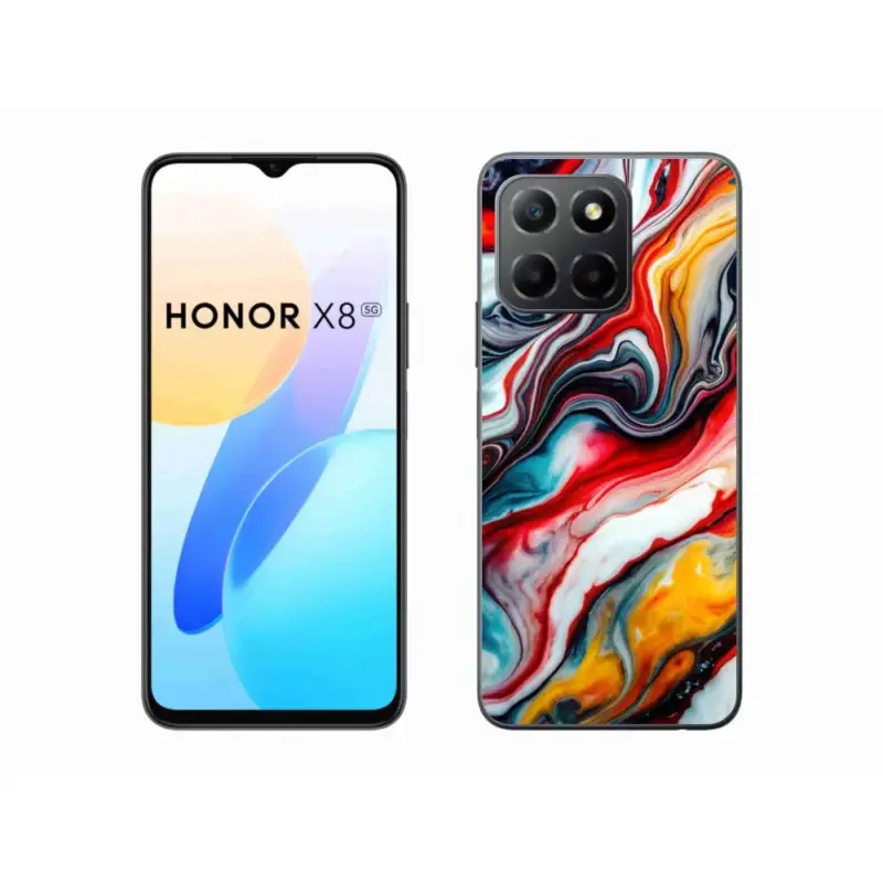Značkový Gelový kryt mmCase na Honor X8 5G/Honor 70 Lite 5G - abstraktní motiv 35
