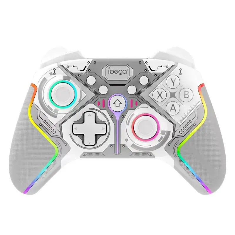Super Cena iPega 9666BH Bluetooth RGB Gamepad pro Android/iOS/PS3/PS4/PC/N-Switch White