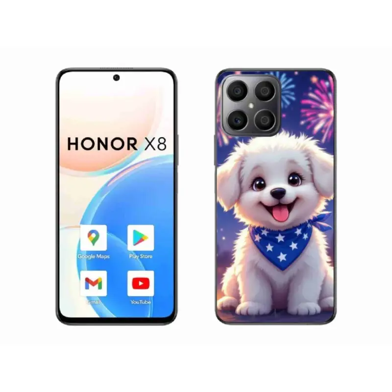 Gelový kryt mmCase na Honor X8 - slavnostní štěně Speciální Cena