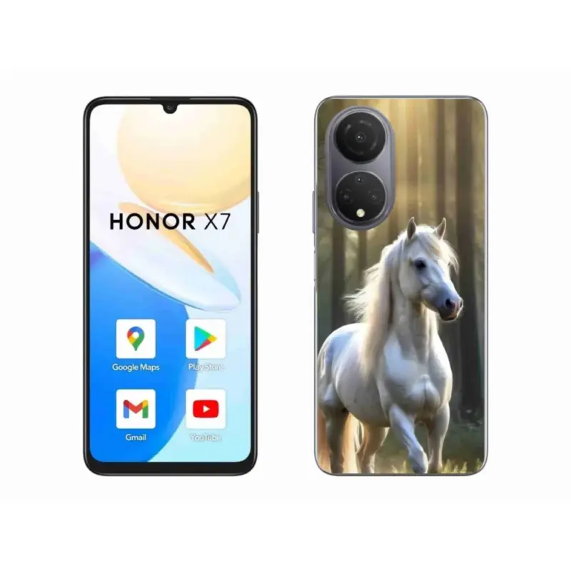 Víkendová Akce Gelový kryt mmCase na Honor X7 - bílý kůň 3