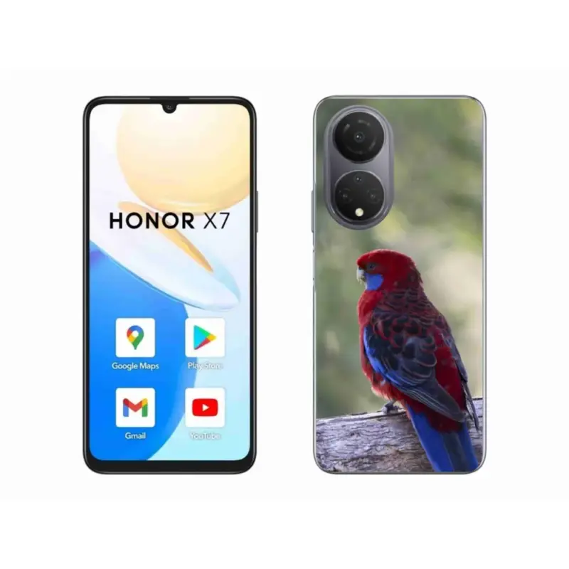 Gelový kryt mmCase na Honor X7 - papoušek rosela Nejlepší Cena