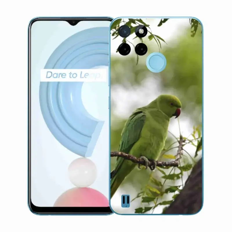 Tovární Cena Gelový kryt mmCase na Realme C21Y/C25Y - zelený papoušek