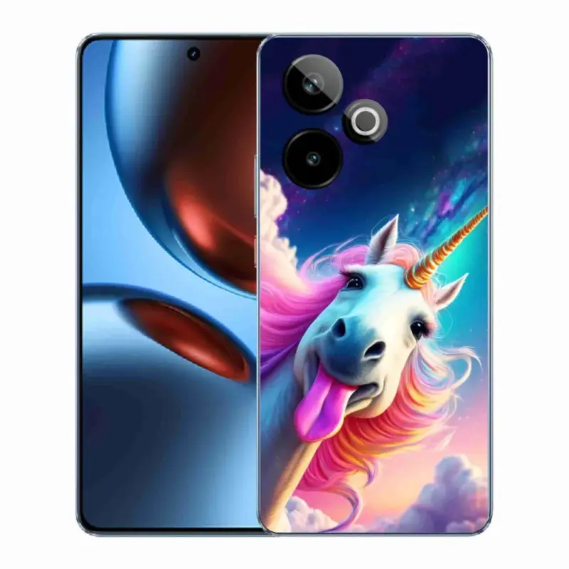 Akční Cena Gelový kryt mmCase na Realme GT7 5G/GT 7T 5G - šílený jednorožec