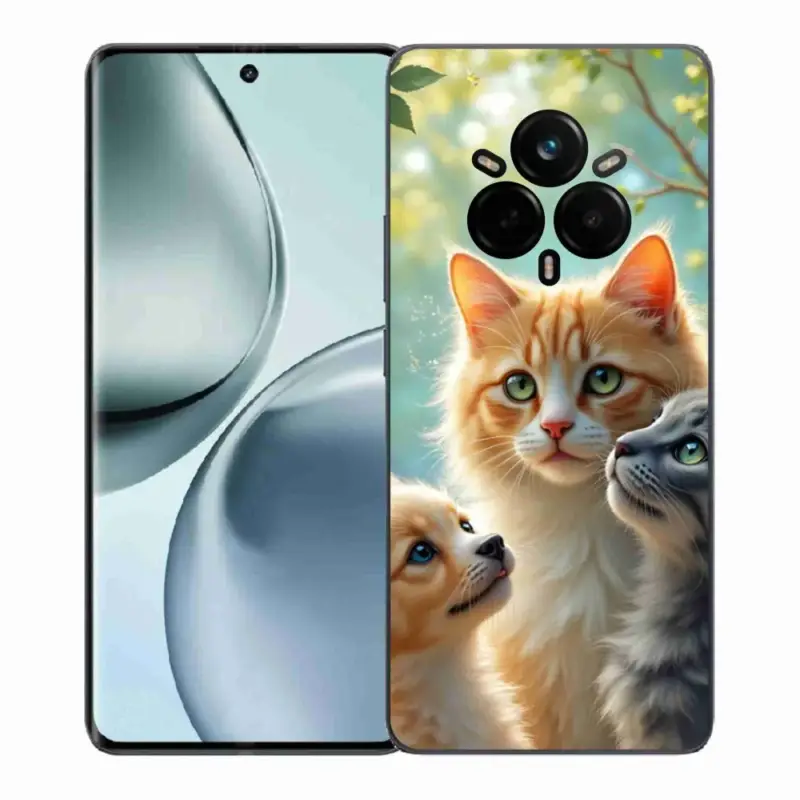 Gelový kryt mmCase na Realme 14 Pro+ 5G - zvířecí přátelství 2 Autentický