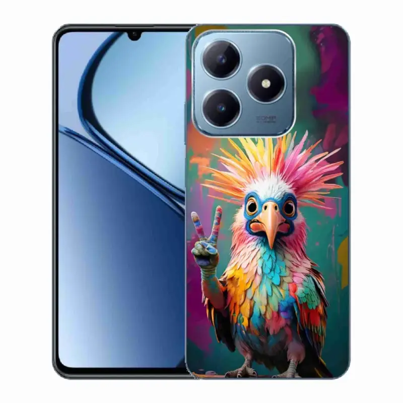 Oblíbený Gelový kryt mmCase na Realme C63 - barevný rebel