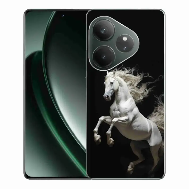 Gelový kryt mmCase na Realme GT 6 5G/GT 6T 5G - bílý kůň 4 Víkendová Akce