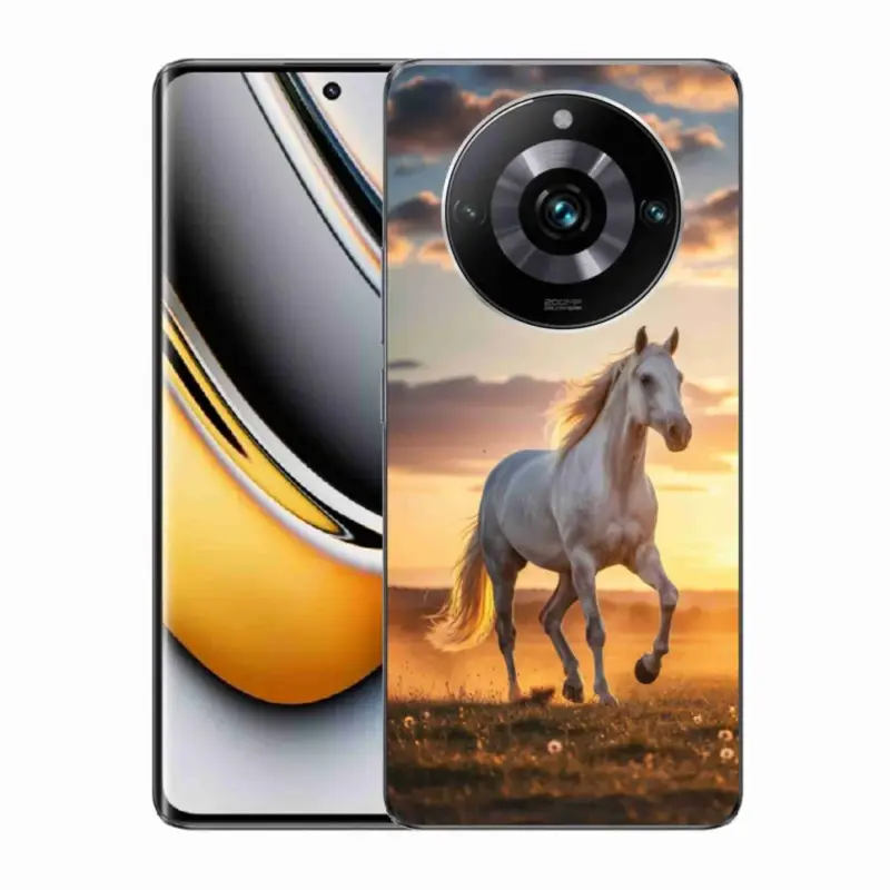 Gelový kryt mmCase na Realme 11 Pro 5G/11 Pro+ 5G - běžící bílý kůň 2 Kup Teď