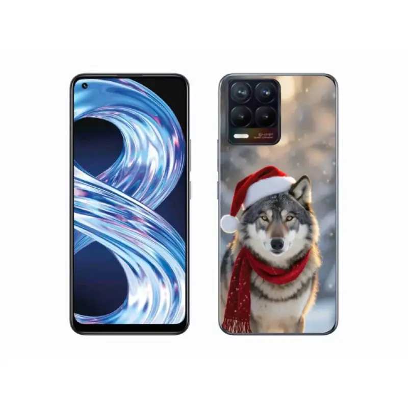 Poslední Šance Gelový kryt mmCase na Realme 8 Pro - vánoční vlk