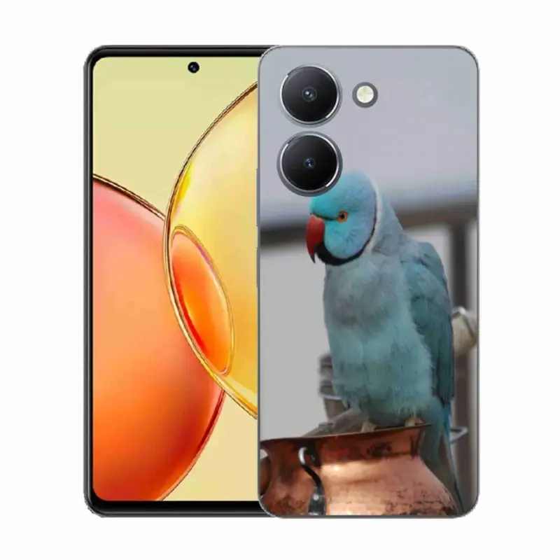 Must-Have Gelový kryt mmCase na Vivo Y36 - papoušek alexandr modrý