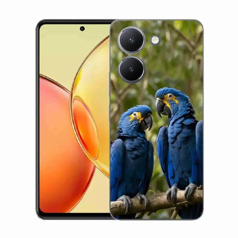 Gelový kryt mmCase na Vivo Y36 - papouščí duo Dokud Zásoby Vydrží
