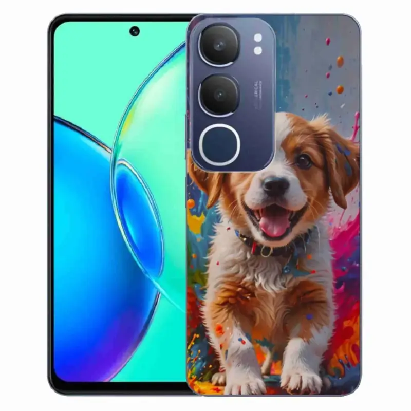 Gelový kryt mmCase na Vivo Y19S - roztomilé štěně 3 Zlevněný