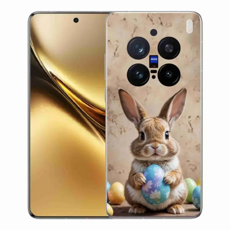 Nová Kolekce Gelový kryt mmCase na Vivo X200 Pro 5G - velikonoční králíček