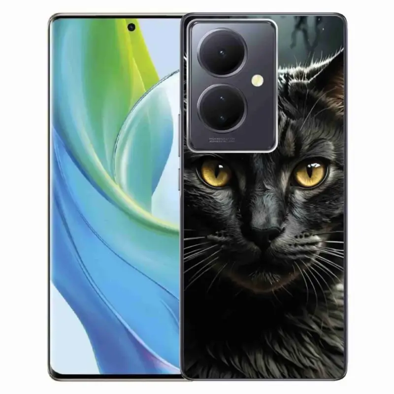 Gelový kryt mmCase na Vivo V29 Lite 5G - kočičí pohled 3 Originální