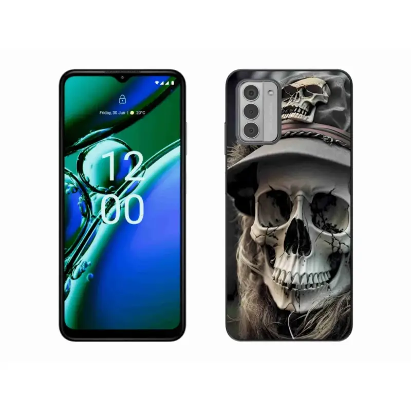 Gelový kryt mmCase na Nokia G42 - temná lebka Akce