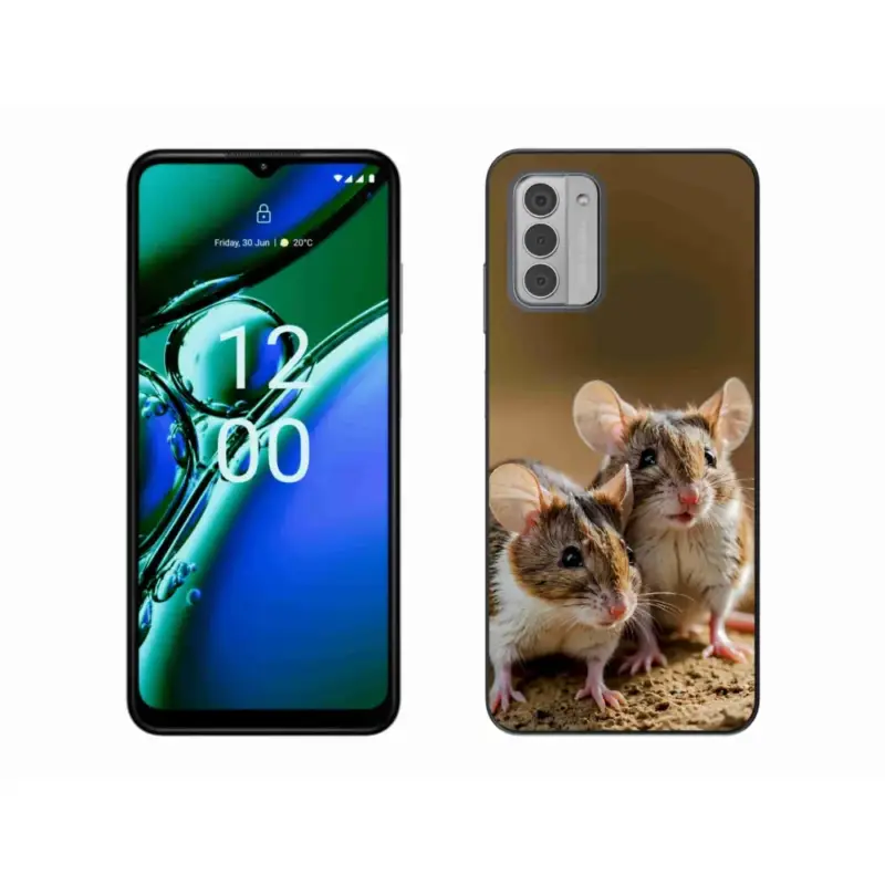 Gelový kryt mmCase na Nokia G42 - myší duo Akce